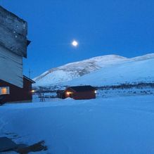 Kveldsutsikt oppover fjellet